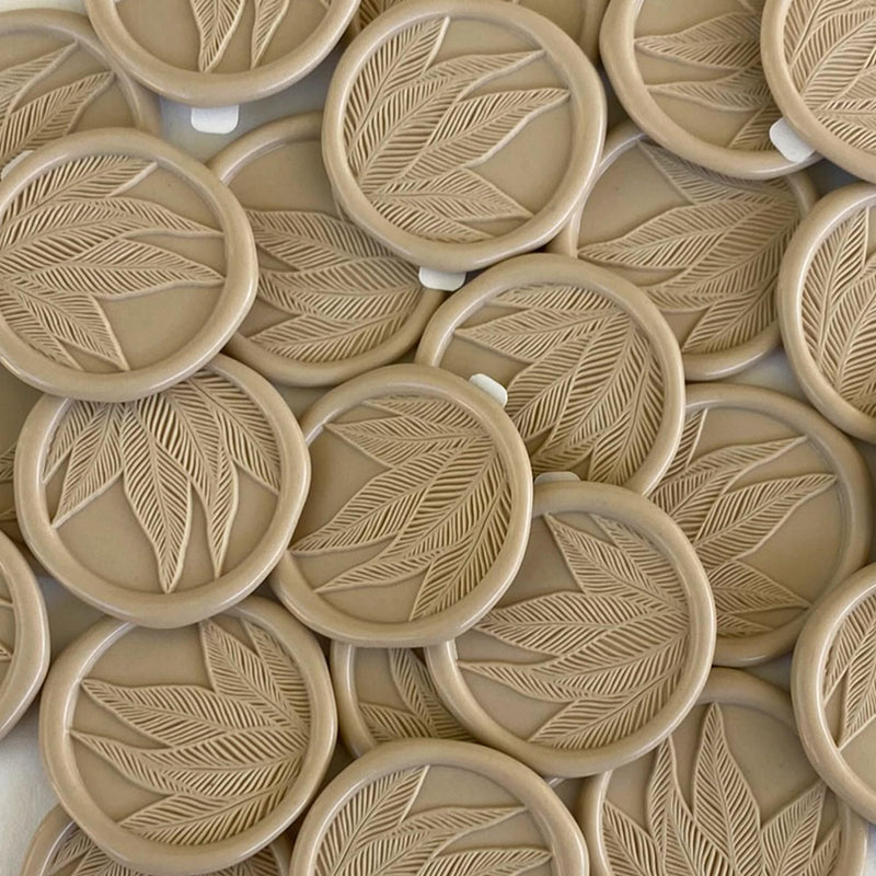 Shady Palm Wax Seal Stickers (Nude) Nude