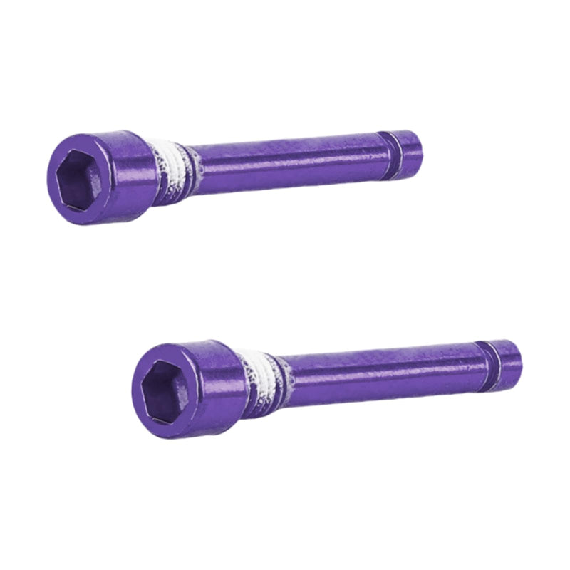 Bicycle Brake Caliper Screw Pin for Road Mountain Bike Brake M4x25mm Steel Construction 2.8mm Deep Hex Socket (Purple) Purple