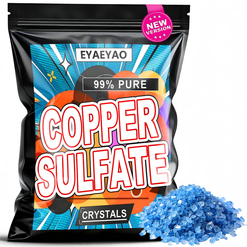 Copper Sulfate Crystals, Copper Sulfate Powder Pentahydrate – 99% Pure Fine Blue Crystals (2 lb) 2 lb