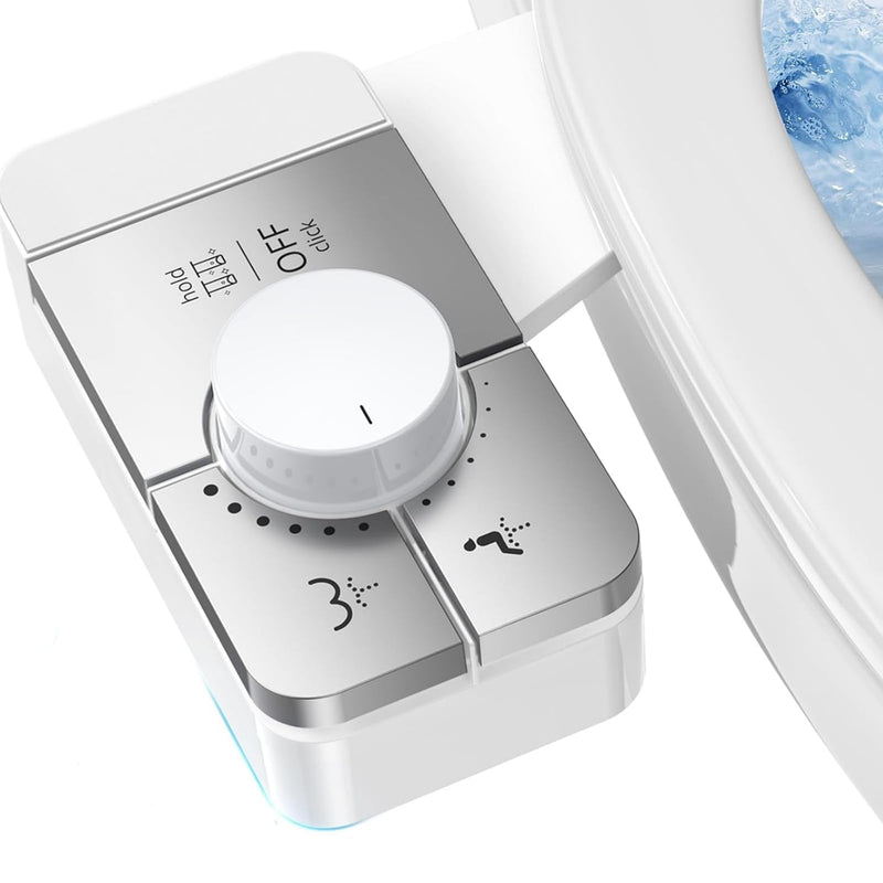 Bidet Attachment for Toilet Ultra-Slim Bidets for Existing Toilets, Non-Electric Bidet Toilet Seat Self-Cleaning Retractable Nozzles Badays for Toilets, Quick & Easy Installation Bedets B012