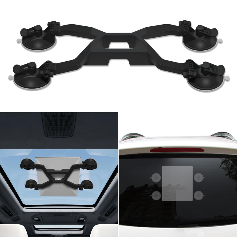 Starlink Mini Mount/mini X for Car, Suction Cup Mount 360° Adjustable | Compatible with roof/windshield/sunroof. Secure stable signal. Ideal for RV, boat, SUV, van road trips. Heavy-suction. Black
