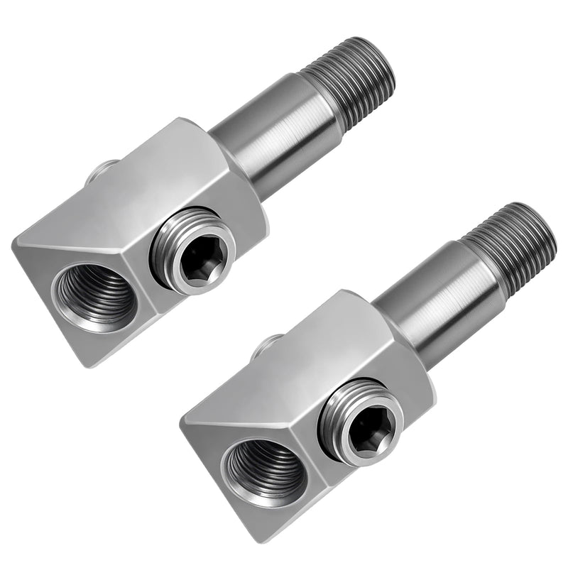 Oil Pressure Sensor Thread Adapter, 1/8-27 NPT Port Plugs for Chevy/GM Small Block Engines - 2 PCS