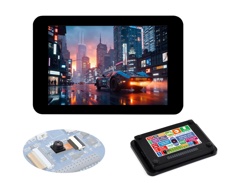 ESP32-S3 3.5inch Capacitive Touch Display Development Board, IPS LCD 320×480, QSPI and I2C, Support AI Speech Interaction,Enabling AI Interaction and Offline Voice Control, with Case + OV5640 Camera