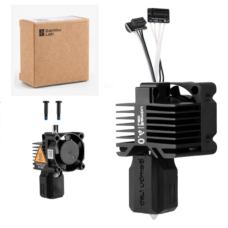 Bambu Lab P1P/P1S Hotend Complete Kit – Full Assembly Hardened Steel Nozzle with Ceramic Heater, 0.4mm Nozzle, Cooling Fan & Heating Block | Bambu P1S Hotend Replacement for 3D Printing 1