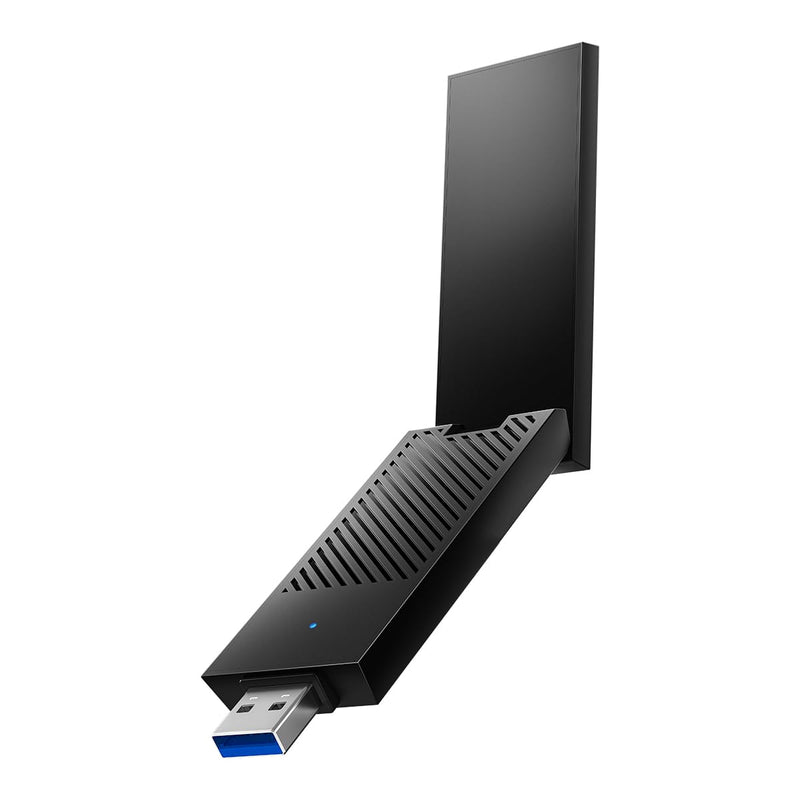 Cudy BE6500 Tri-Band Wi-Fi 7 Wireless USB 3.0 Adapter WU6500 WiFi Adapter for Desktop PC, Supports Windows 11/10, High Gain Antennas, 6GHz, 4K-QAM, 160MHz, WPA3