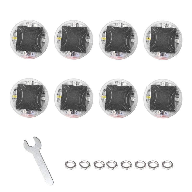 8 PCS Car Tire Wheel Lights, Colorful Solar LED Tire Valve Cap Lamp with Motion Sensor, Waterproof Flash Valve Stem Caps Lights for Cars, Truck, Bicycles, Motorcycles (8 PCS) 8 PCS