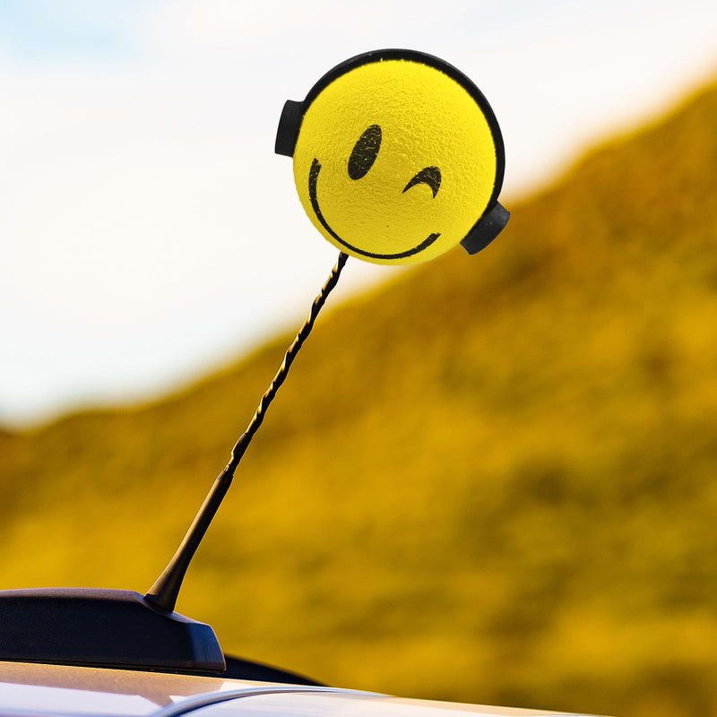 Earphone Boy Car Antenna Topper, Cute EVA Vehicle Antenna Foam Ball Decoration, Easy to Find Car in The Parking Area, Universal Funny Doll Auto Exterior Accessories for Truck SUV (Earphone) Earphone