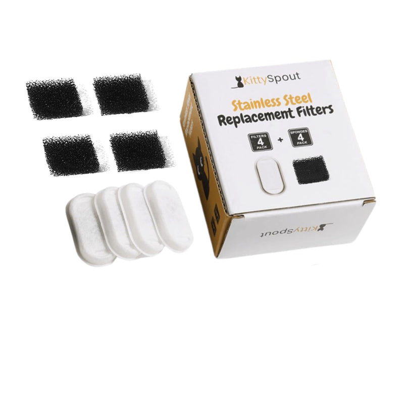 Wireless KittySpout 2.0 Filters for 135oz/4L (4) 4