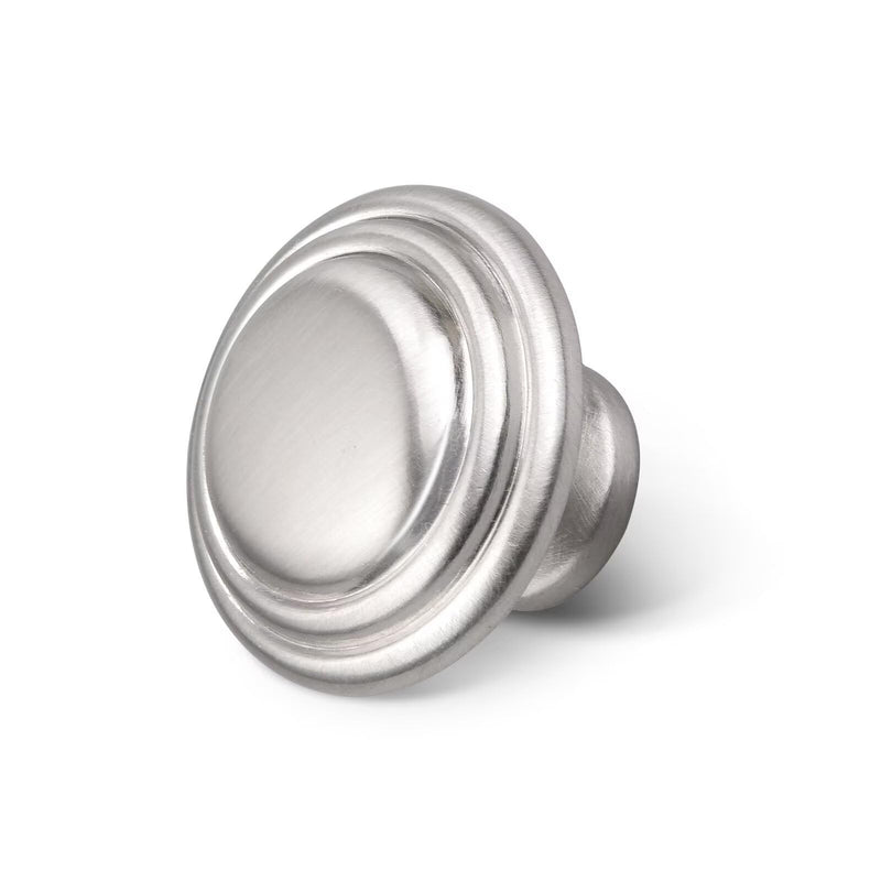 Brushed Nickel Knobs for Drawer 20 Pack, Solid Round Kitchen Cabinet Knobs, Dresser Pulls for Bedroom Bathroom Vanity, Diameter: 1.32 Inch(33.5mm) Brushed Nickel