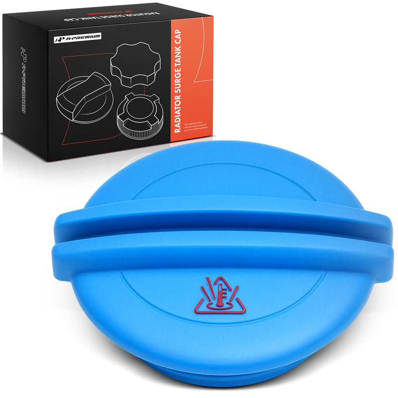 A-Premium Coolant Reservoir Expansion Tank Cap Compatible with Volkswagen Jetta, Passat, Golf, Beetle, CC, Touareg, Eos, GTI & Audi Q5, A3 A4 A5 A6 A7 Quattro, TT & Porsche Cayenne, Macan, Panamera