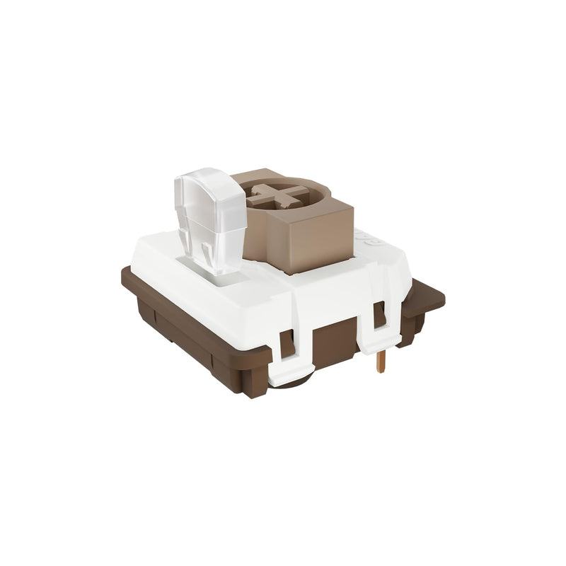 GATERON KS-33 Low Profile Chocolate Keyboard Switches, Tactile 55gf 3 Pin RGB LED Factory Pre-lubed for MX Mechanical Keyboard (110) 110
