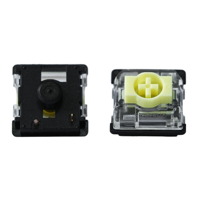 GATERON KS-33 Low Profile Banana Keyboard Switches, Tactile 65gf 3 Pin RGB LED Factory Pre-lubed for MX Mechanical Keyboard (110) 110