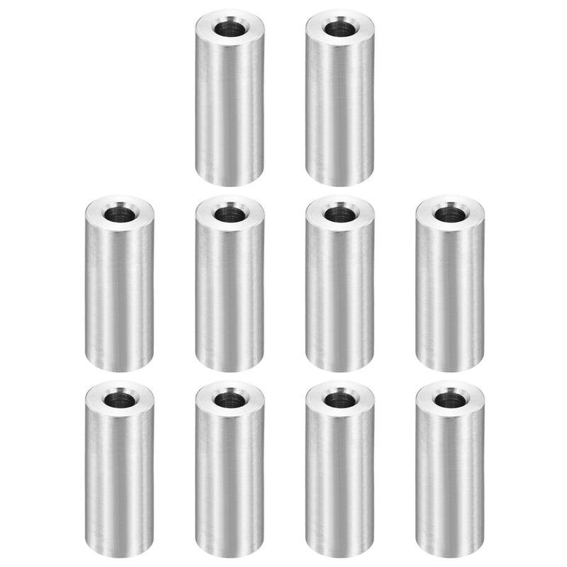 PATIKIL M6 Stainless Steel Spacers, 12Pcs Metal Spacer 6mm ID x 14mm OD x 35mm L Screw Standoff for 1/4" or M6 Screw