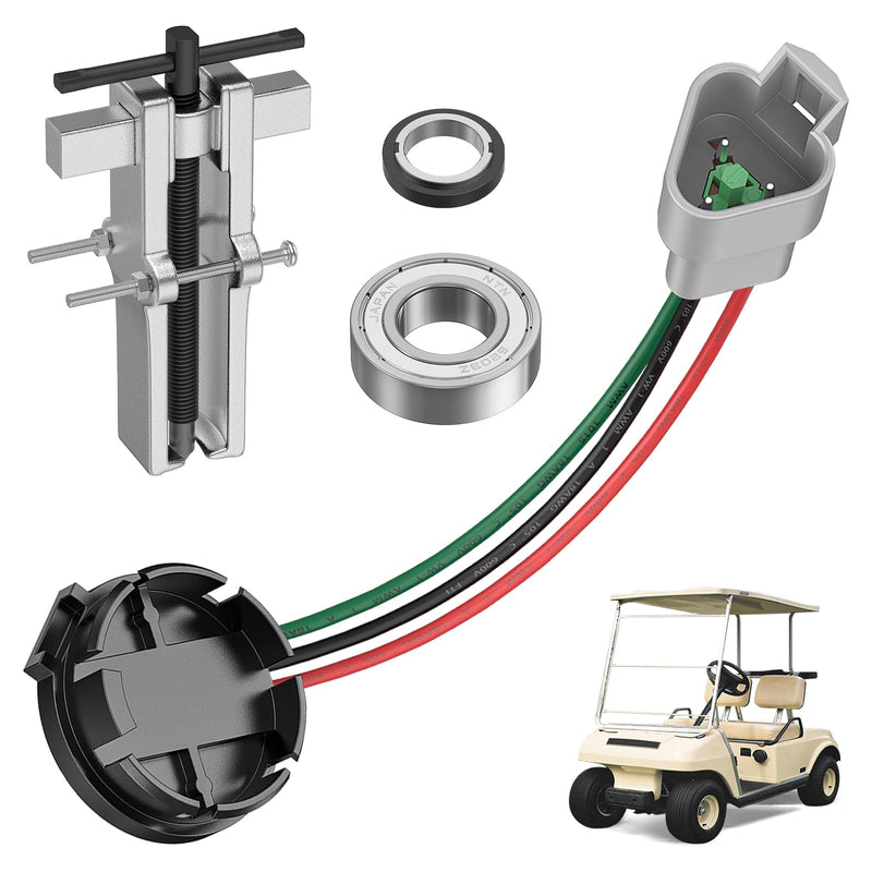 Golf Cart IQ Speed Sensor & GE Magnet Kit, Club Car Speed Sensor Suitable for Club Car DS & Precedent with GE Motor Only, Replacement Part OEM#: 102265601