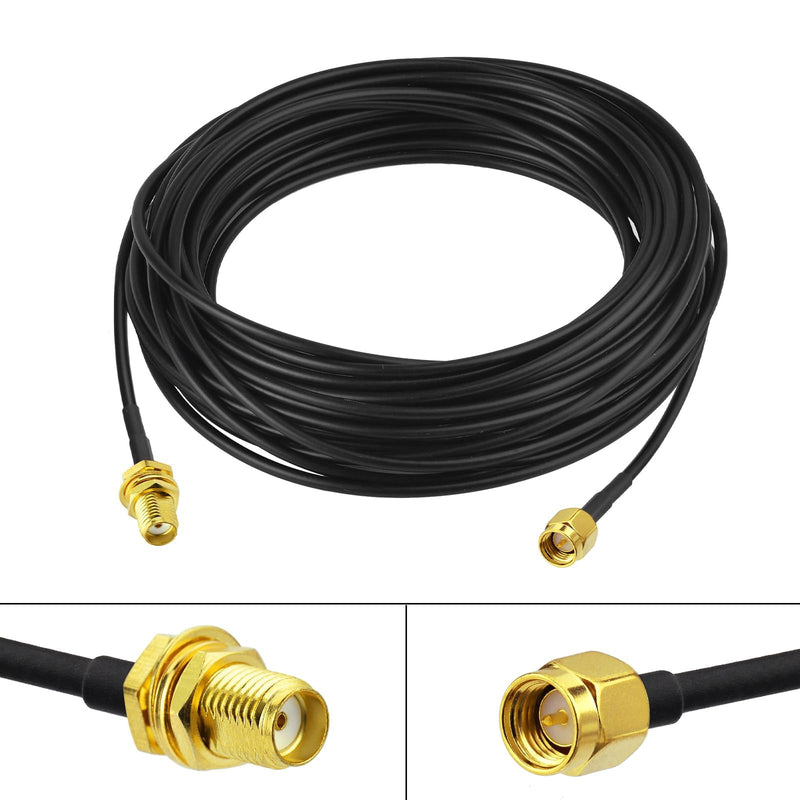 Superbat SMA Cable Extension SMA Male to Female Cable 32ft 50 Ohm Coax for SDR Antenna Ham Radio, 3G 4G LTE Antenna, ADS-B, GPS Meter Radio etc.