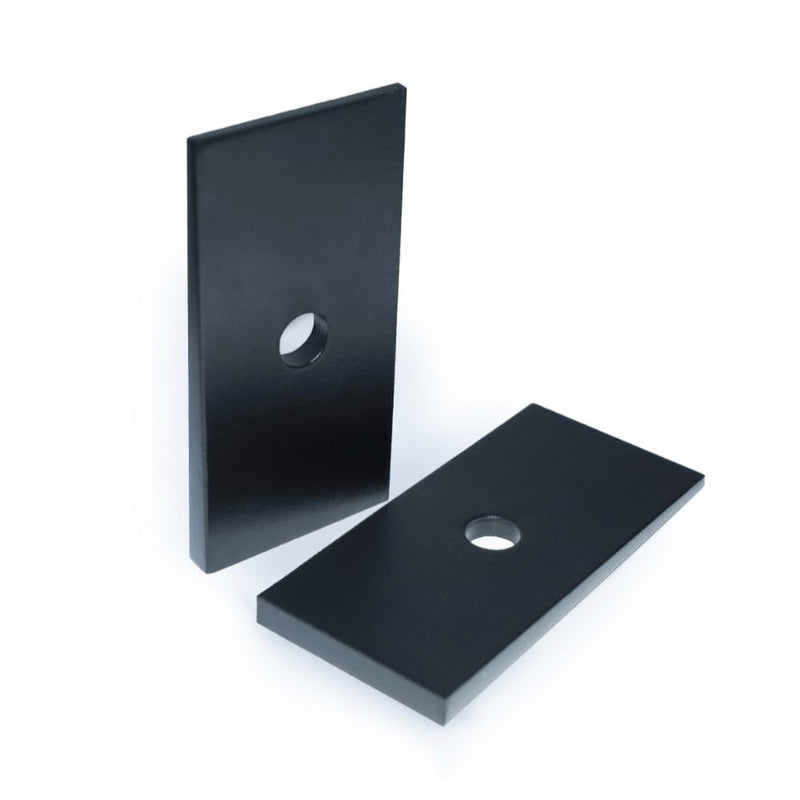 FWN Pinion Angle Shims 2.5 Degree Metal Shims Leaf Spring Helper Suspension Leaf Spring Underpinning 2 PCS Tapered Wedges Aluminum