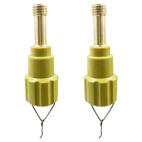2-Pack 40mm 5/8"-11 Stud Adapter w Plumb Bob Hook for Total Station Survey Tripod
