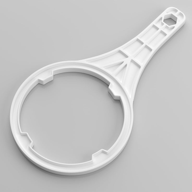Heavy Duty Water Filter Wrench for 2.5x10 & 2.5x20 Inch Cartridges - 3.5 inch Max Grip Fits RO System, Under Sink Filter & Slim Housings - Durable ABS Plastic Tool with Anti-Slip Teeth Slim (Fits 2.5"x10" & 2.5"x20")