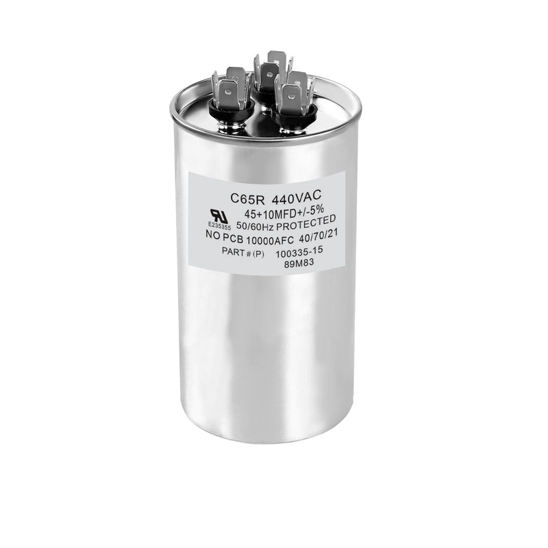 89M83 100335-15 Capacitor 45+10 MFD 440V Round Replacement (60 * 100CM) 60*100CM