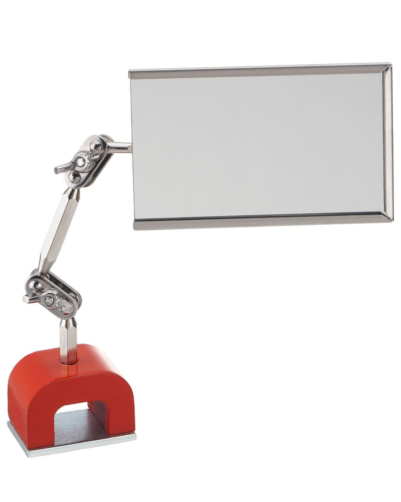 Inspection Welding Mirror with Magnetic Base Adjustable Arm Machine Tool for Auto Mechanics Machinists Craftsmen Technicians Use in Confined Spaces