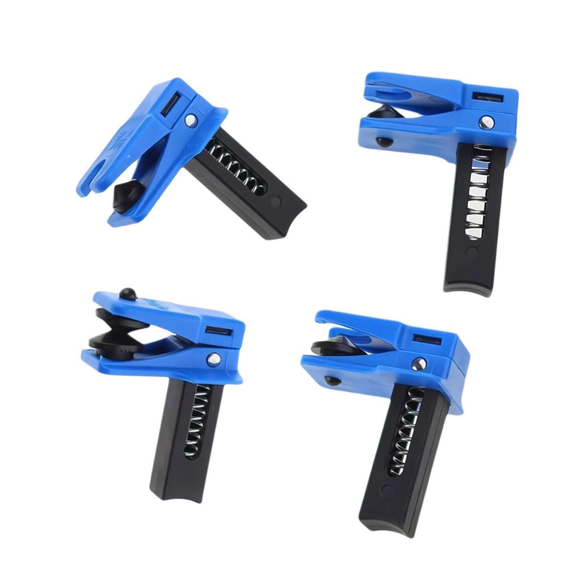 4 PCS Car Brake Line Clamp, Car Brake Oil Line Plug Tool, Automatic Fluid Stop Clamp Set, Universal for Most Cars (Blue)