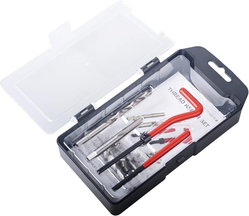 Thread Repair Kit M9x1.25mm Helicoil Restoring Thread Repair Tools Wire Insert Kit for Helicoil Type Internal Screw Holes Repairing (M9 x 1.25) M9 x 1.25