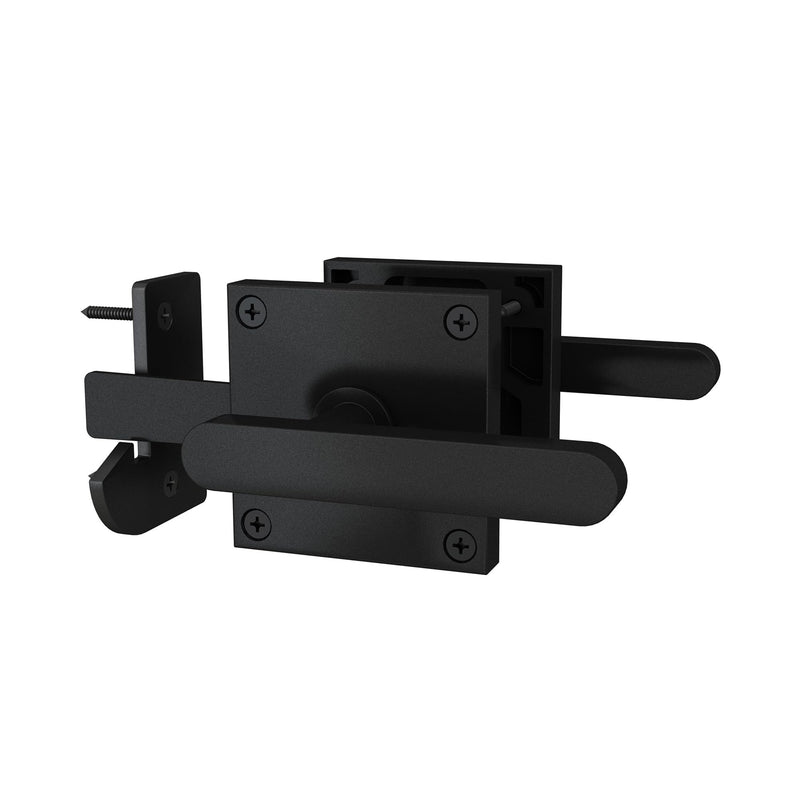 JUBEST Gate Latch, Heavy Duty Swinging Gate Latches Double Sided Gate Hardware for Right Inswing Door, Widely Used on Outdoor Fence, Wooden Gates, Pool Gate, Backyard Gate GL01-R