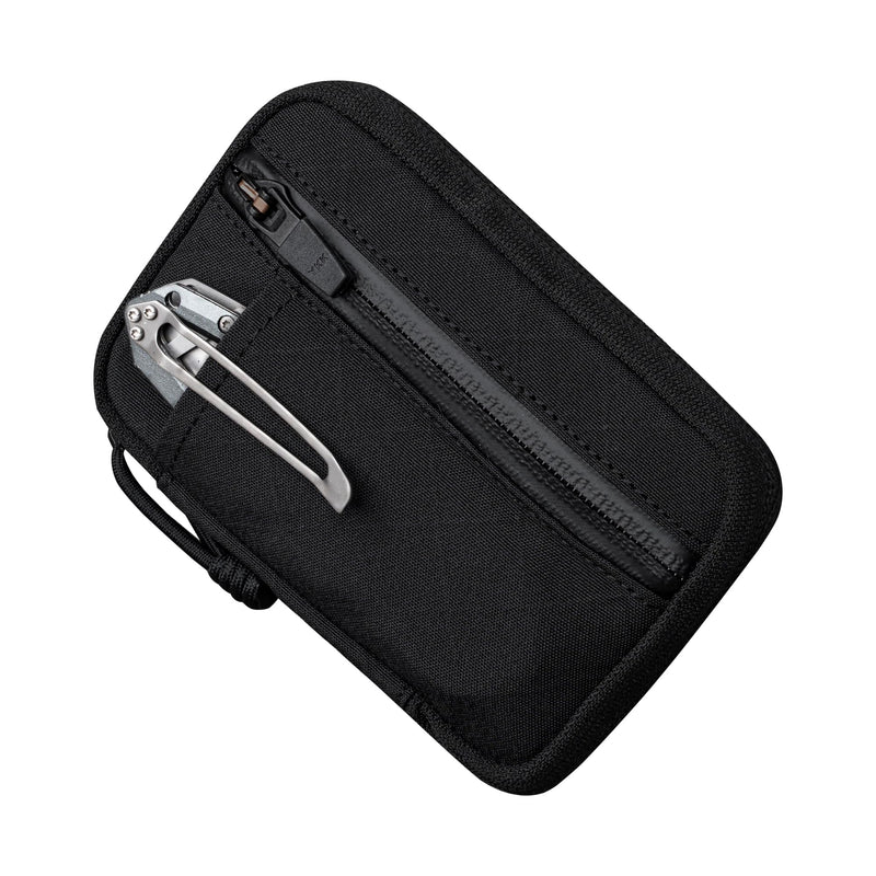 ALPAKA HUB Pouch Pro EDC Organizer - Small Tool Pouch for Electronics, Cables with YKK Zipper, Daily Use and Travel - Axogrid 300D Weatherproof UV Resistant Fabric Black Axogrid 300D