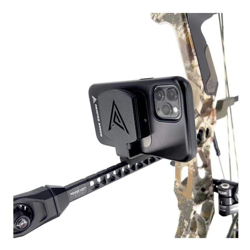 MAG-PRO Bridgelock Magnetic Smartphone Mount (Black) | Durable construction, Compatible with most compound bows & 5/16inch