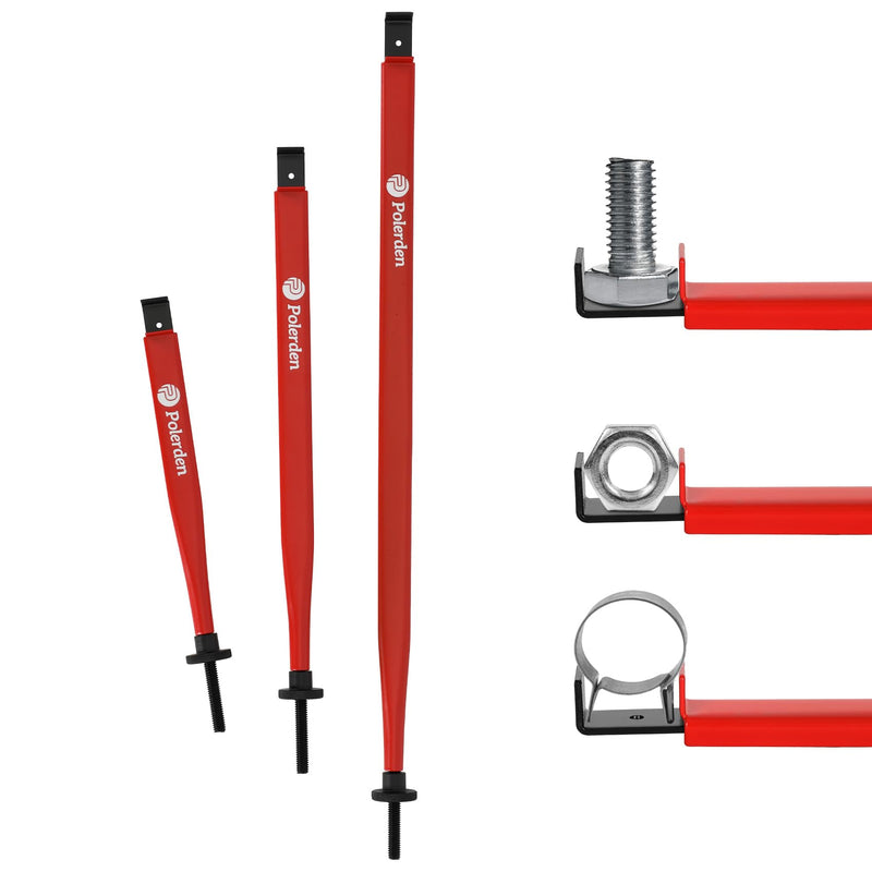 P Polerden 2026 Upgrade Extension Clamps Tool, Hold Nuts, Bolts & Hose Clamps-Your Third Hand in the Tight Space Extension Clamp Tight Tool, Versatile Vise Grip for Small Spaces 3 Year Warranty Red