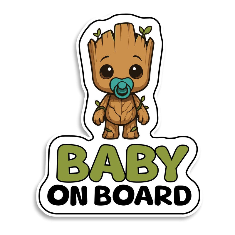 Baby on Board Signs for Car, Superhero on Boardl, Waterproof and UV-Resistant Baby on Board Sticker, Durable Sign for Safety Awareness, Easy to Apply for Window or Bumper