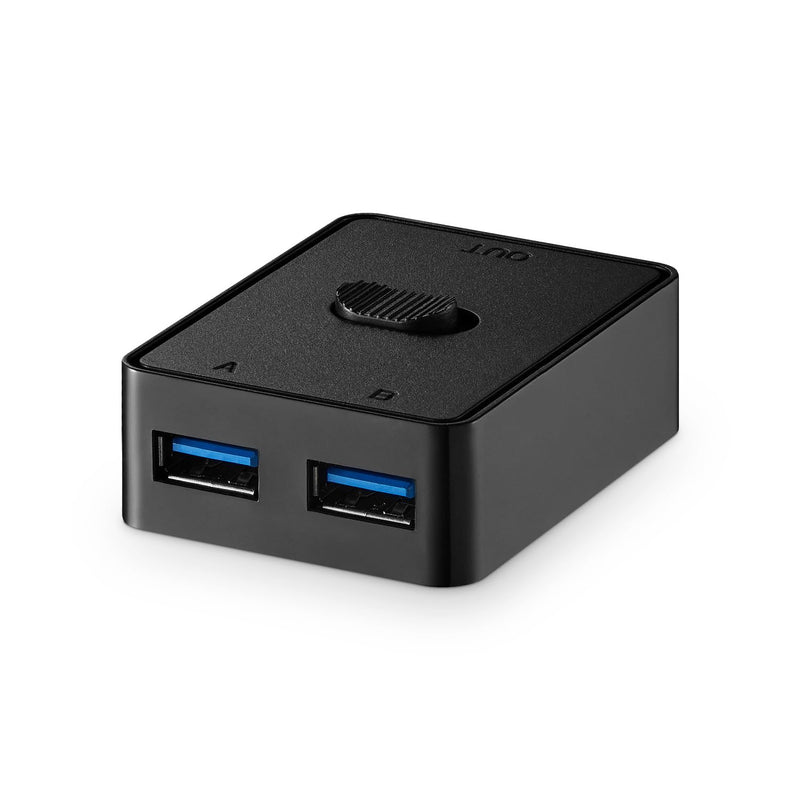USB 3.0 Switch Selector, Bi-Directional USB Switcher 2 in 1 Out/1 in 2 Out, YuLinca Mini USB Switch for 2 Computers Share Keyboard Mouse Scanner Printer