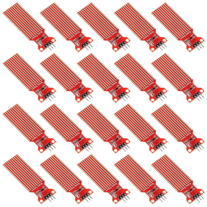 20pcs Water Level Sensor Module Droplet Water Sensor Rainwater Liquid Detect Depth for Arduino Raspberry Pi