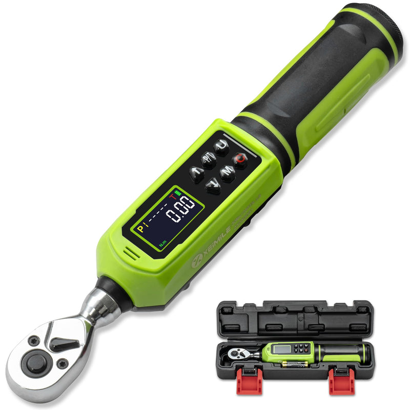 Digital Torque Wrench 1/4" Drive-4-266In.Lb for Bike Motorcycle | Electric Torque Wrench(0.45-30N.m),Vibration Buzzer LED Indicator,±2% Accuracy 5 Units for Precision Parts Engine DIY 1/4" 4-266 In.Lb