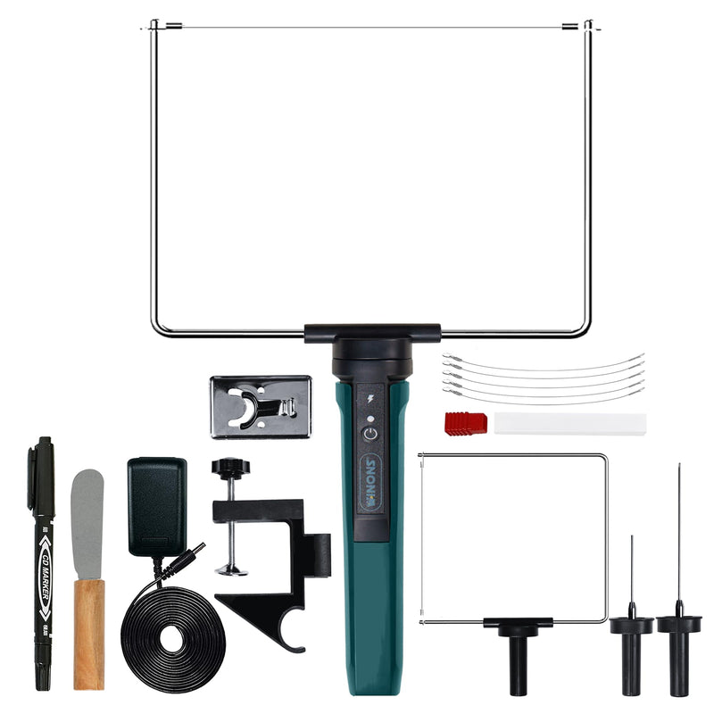 WINONS Hot Wire Foam Cutter Tool, WFC0010 Polystyrene and Styrofoam Cutter has 450°C Max. Temperature and Wider Cutting Zone, Hot Knife Cutting Tool with German Standards (Kit of 15)