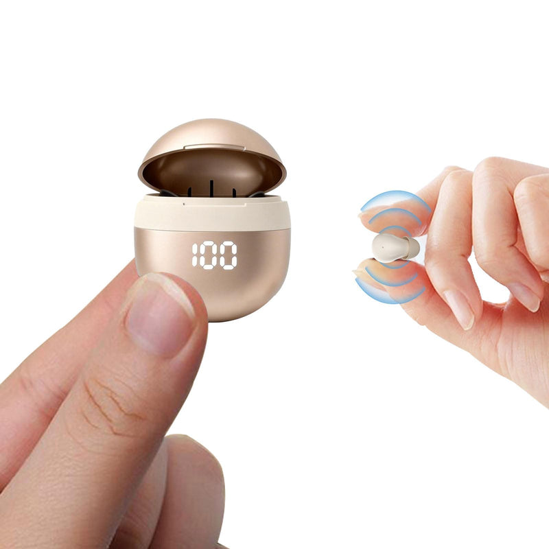 Yihou Invisible Small Mini Sleep Earbuds Headphones Wireless Bluetooth | Comfortable Tiny Sleeping Smallest Low Profile Micro Discreet Hidden Kids Earbuds Ear Buds for Small Ear Canals Women Work Nude