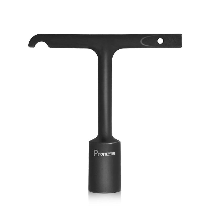 Penta Wrench with T-Handle,Heavy Duty Lineman Wrench made by CrMo steel,the key for Pentagon Curb Boxes 1 Black