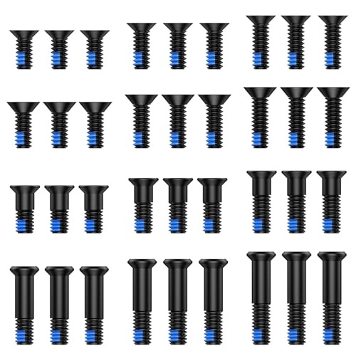 Red Dot Screw Kit Includes M4 and #6-32 Types with Blue Thread Locker