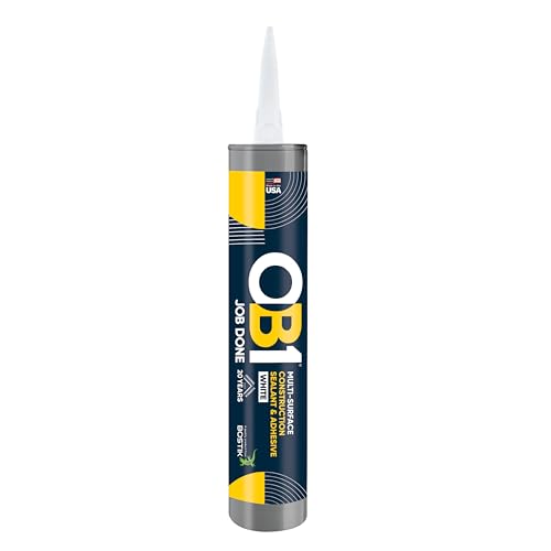 OB1 Universal Caulk Sealant & Adhesive White 10.1oz - 1 Cartridge