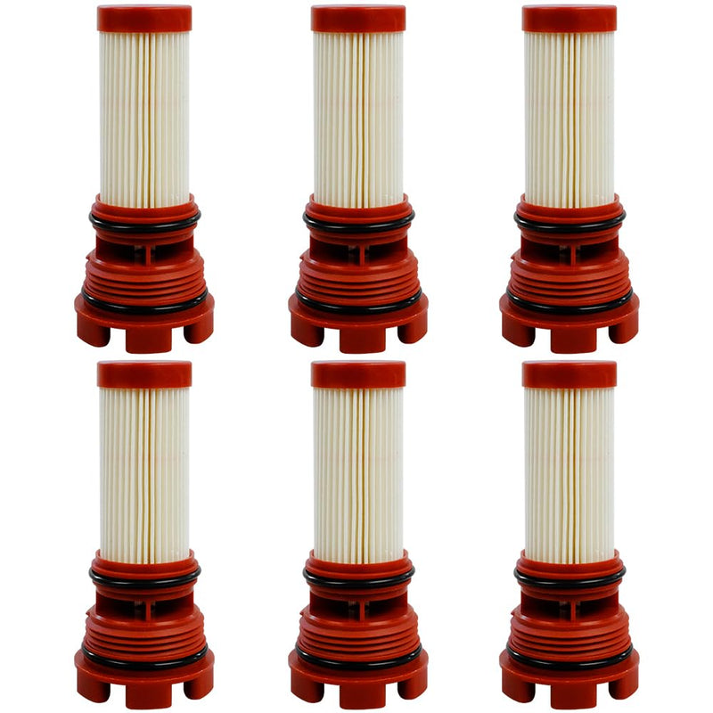 6pcs 8M0122423 Fuel Filter Element Compatible with Mercury Mariner Outboard 75-300 HP MerCruiser Sterndrive 4.5L 6.2L Engines Replace 35-8M0060041 35-884380T