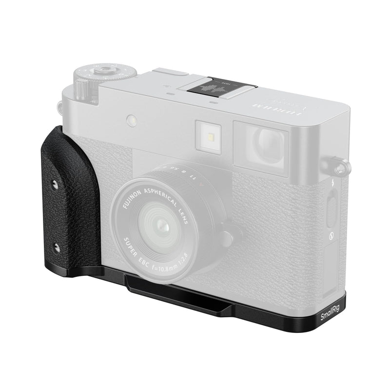 SmallRig X Half L-Shaped Grip for FUJIFILM X Half Camera, Built-in Quick Release Plate for Arca, Lightweight Ergonomic Silicone Handle with Hot Shoe Cover (Black) - 5332 Black