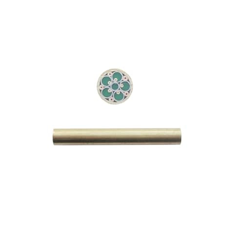  [AUSTRALIA] - 8mm Knife Scale Mosaic Resin Filling Shaft Pin (Green) Green