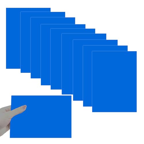 10Pcs Blue Anodized Aluminum Sheet 5" x 7" x 1/32" (0.8mm) Corrosion-Resistant Metal Plates for Laser Engraving, DIY Crafting, Sign Making, Home Decor 5*7inches 10
