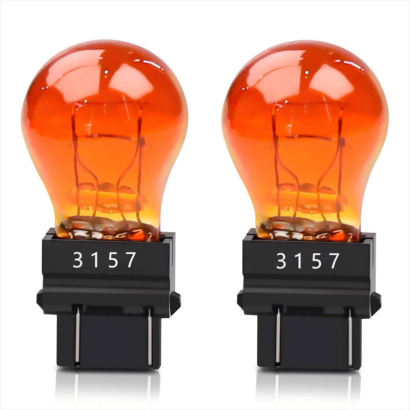4157NAK 3157NA 3157 Amber Turn Signal Light Bulbs (2-Pack) - Fits Toyota Tundra 2007-2017, Tacoma 2000-2015, 4Runner 2003-2007, Sequoia 2008-2016