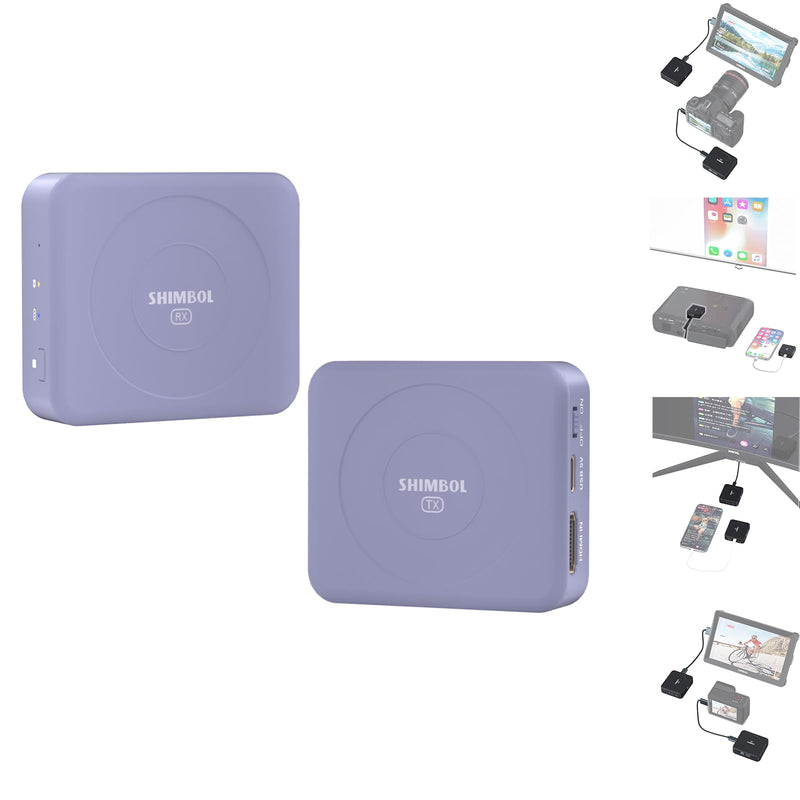 TP Nano Wireless Video Transmission System Transmitter&Receiver for Phones and Cameras, 2000mAh Built-in Battery FHD Video 150m with 60ms Ultra-Low Latency