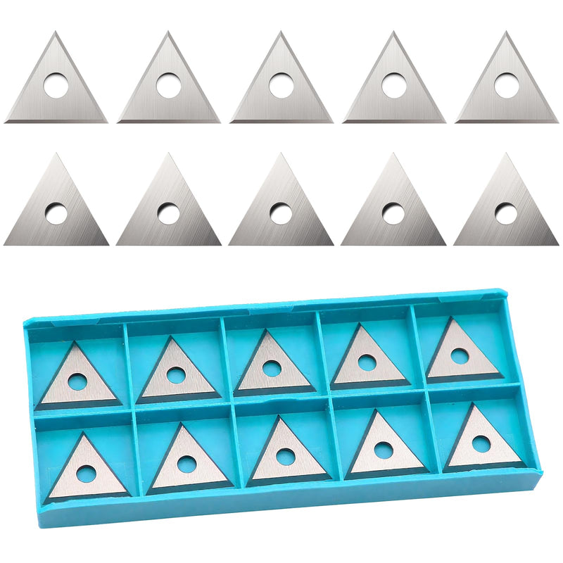 10 Pack 1" Triple Edge Blade,1 Inch Paint Scraper Blades Tool,Three-Edged Triangle Tungsten Steel Blade