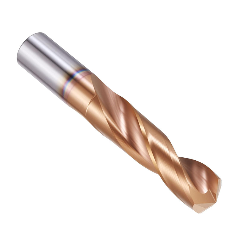 PATIKIL 12.8mm Drill Bit, Carbide Twist Jobber Bits Straight Shank 130° for Drilling Hard Metal Alloy Steel Stainless Steel Titanium Alloys - 1 Pack