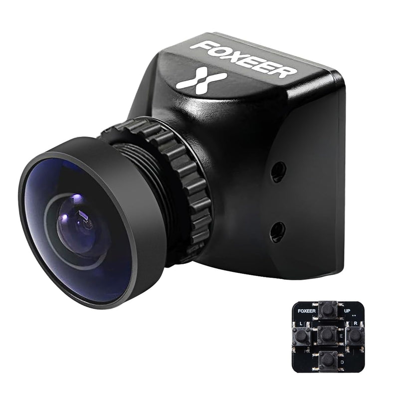 FPV Camera Foxeer Mini Cat 4 1200TVL Starlight 0.00001Lux Global WDR Night Vision Camera 1/3" CMOS Sensor 4:3/16:9 Switchable with OSD Board for RC FPV Racing Drone