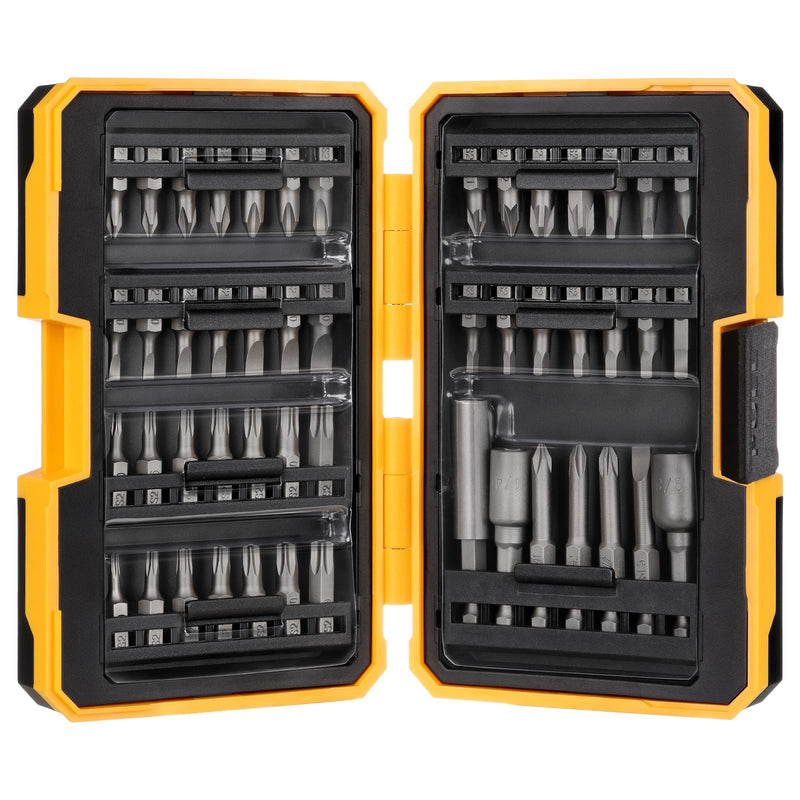 49PCS Screwdriver Bit Set, S2 Steel Magnetic Nut Driver Bit Set, includes Hex, SQ, Tamper Proof Torx Security Bit Set, PH, SL, and PZ Bit, with 1/4” Hex Drill Bit Extension, Upgraded Version