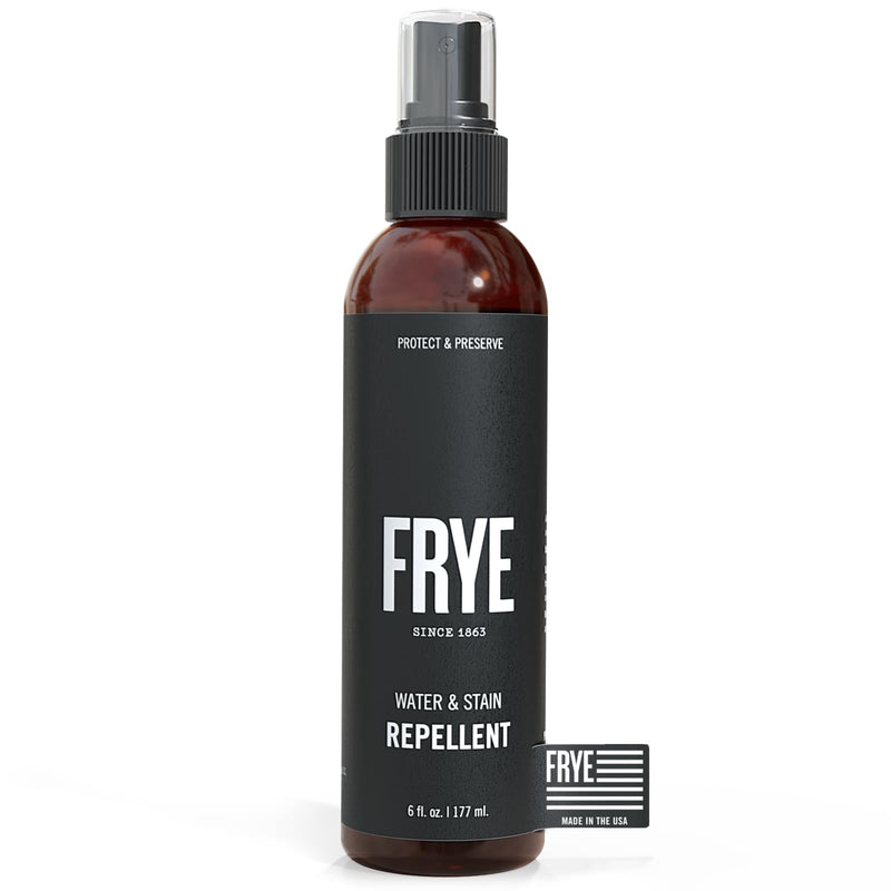 Frye Leather Water & Stain Repellent – 6oz Spray – Non-Aerosol, Made in USA – Protects Leather, Suede & Nubuck – Shields Against Water, Rain, Salt & Spills – Safe on All Colors